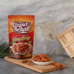 snack udang krispi teman saat nonton